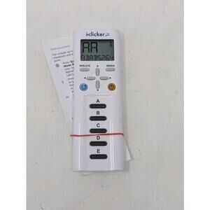 iClicker2 Remote Student Classroom Response System Tested